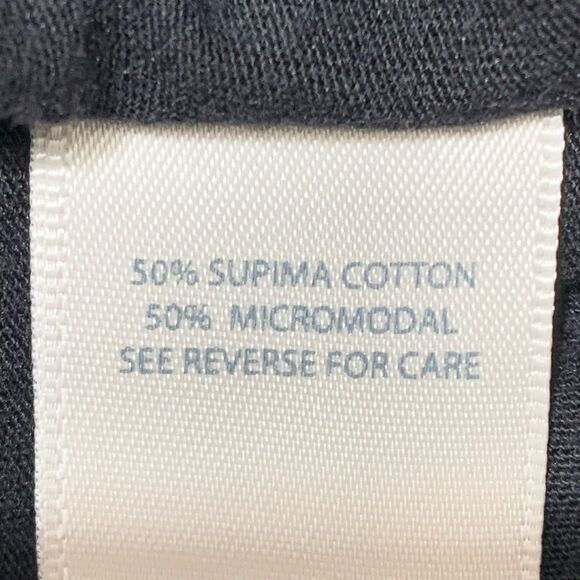 Stylemint Black Short Sleeve Top Size 1 Supima Cotton Micromodal Stretch T-Shirt - Picture 6 of 6